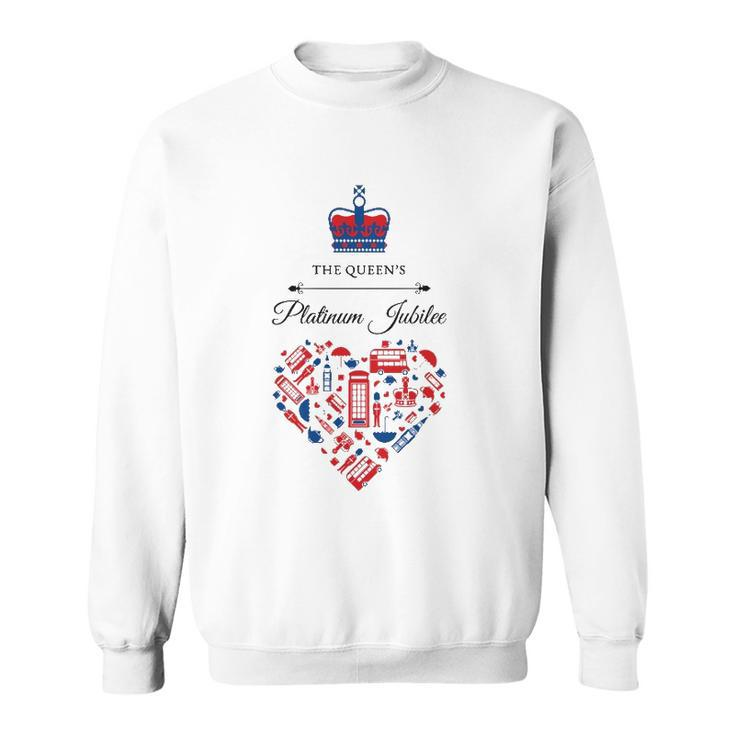 Queens Jubilee Queen Elizabeth Queen Crown Sweatshirt