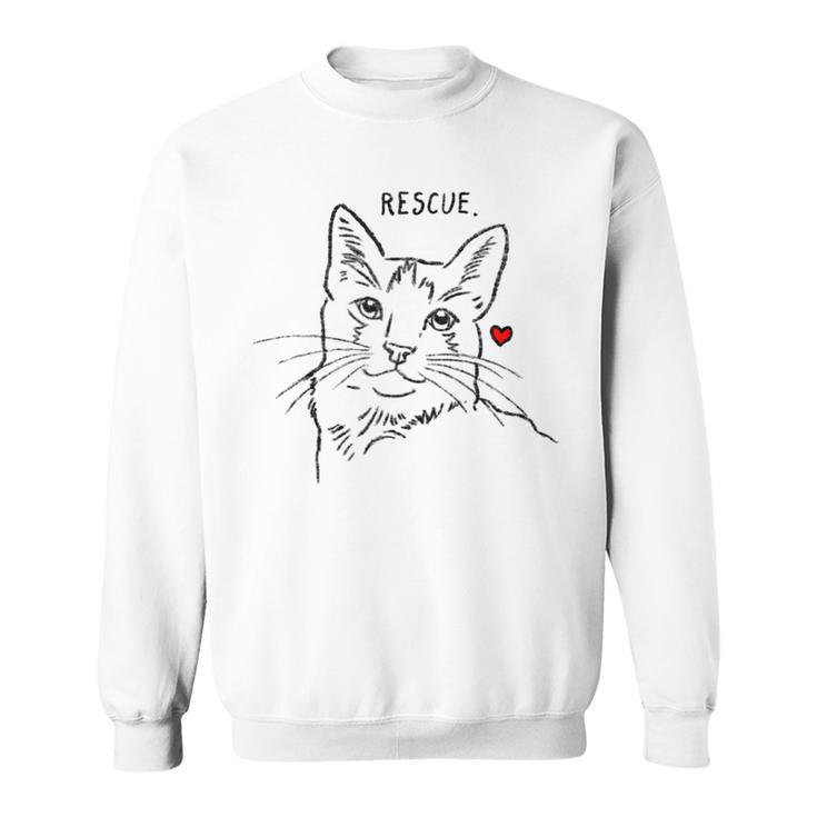 Rescue Cat Rescue Mom Adopt Dont Shop Pet Adoption Sweatshirt