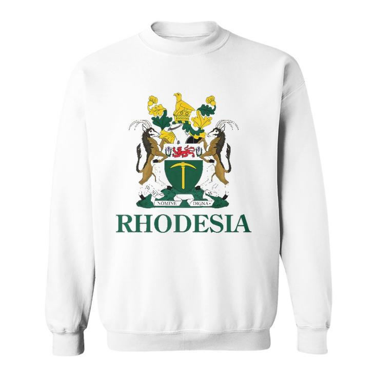 Rhodesia Coat Of Arms Zimbabwe Funny South Africa Pride Gift Sweatshirt