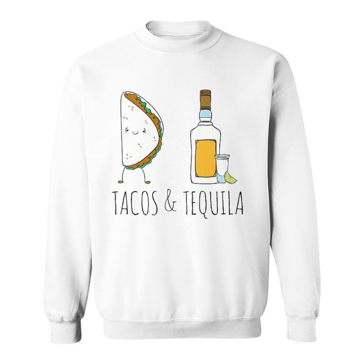 Tacos & Tequila Funny Drinking Party Sweatshirt