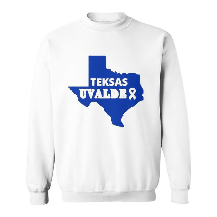Texas Uvalde Pray For Texas Texas Map Sweatshirt