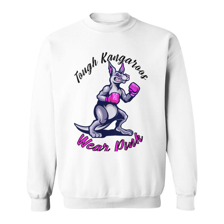 Tough Kangaroos Wear Pink In Support Of Breast Cancer Awareness Sweatshirt