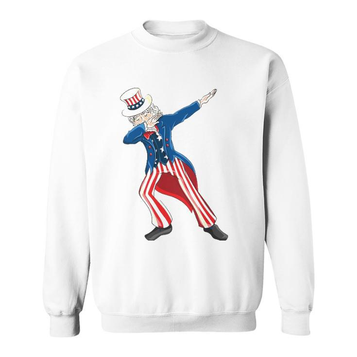 Uncle Sam Dabbing  - Patriotic Uncle Sam Dab Sweatshirt