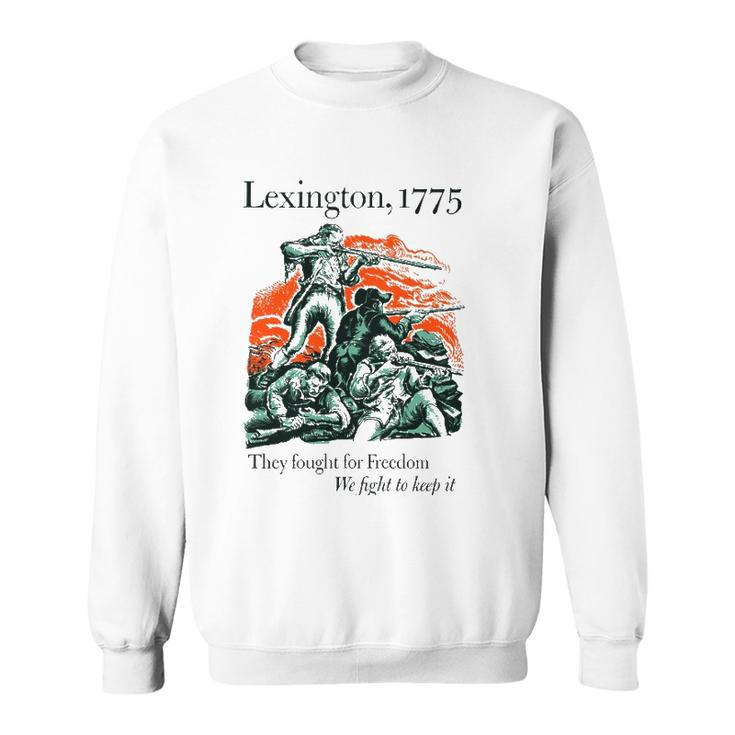 Usa Patriotic Vintage Battle Of Lexington Revolutionary War Sweatshirt