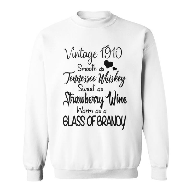 Vintage 1910 Woman Birthday Sweatshirt