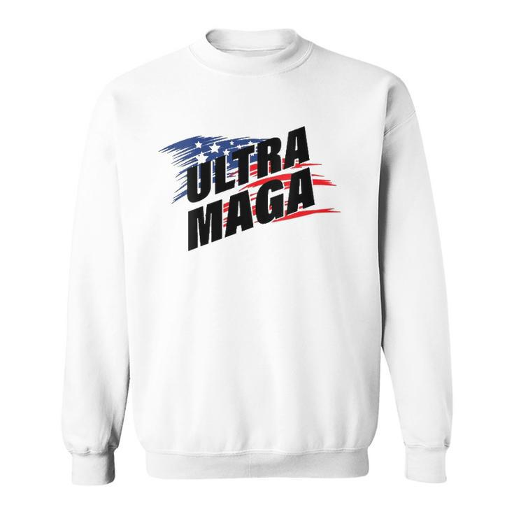 Womens Ultra Maga Pro American Pro Freedom Ultra-Maga Ultra Mega Pro Trump  Sweatshirt