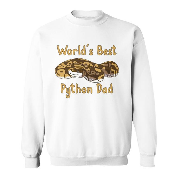 Worlds Best Python Dad Snake Owner Sweatshirt