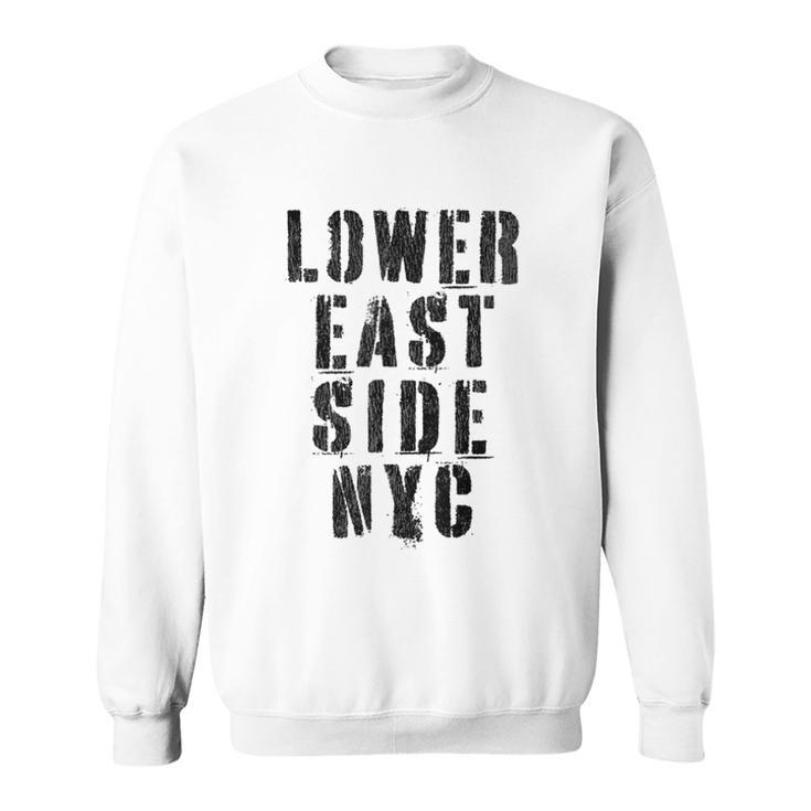 New York NY Stencil W Details  Sweatshirt
