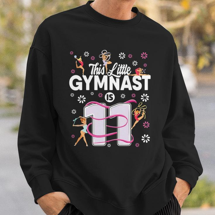 11 Years Old Gymnast 11Th Birthday Girl Tumbling Gymnastics Sweatshirt Gifts for Him