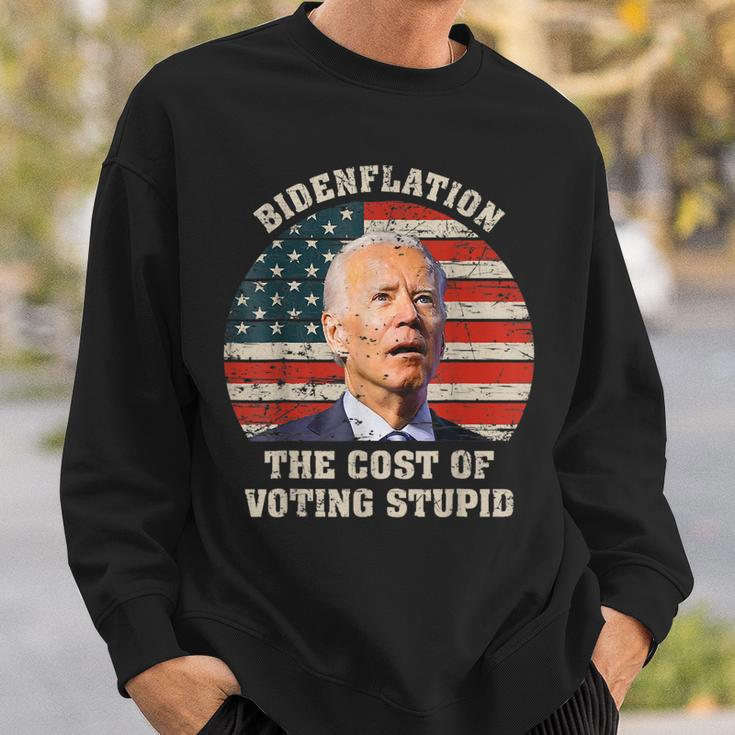 4Th Of July Bidenflation The Cost Of Voting Stupid Biden Sweatshirt Gifts for Him