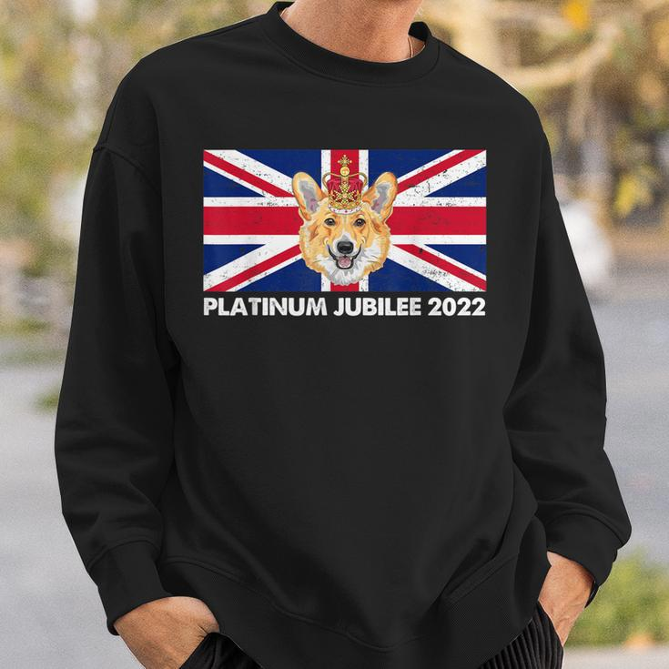 70Th Anniversary Platinum Jubilee Cute Corgi Sweatshirt Gifts for Him