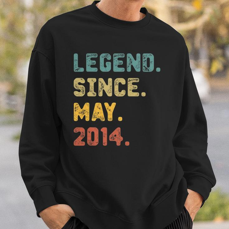 8 Years Old Gifts Legend Since May 2014 8Th Birthday Sweatshirt Gifts for Him