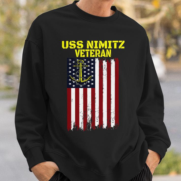 Aircraft Carrier Uss Nimitz Cvn-68 Veterans Day Father Day T-Shirt Sweatshirt Gifts for Him