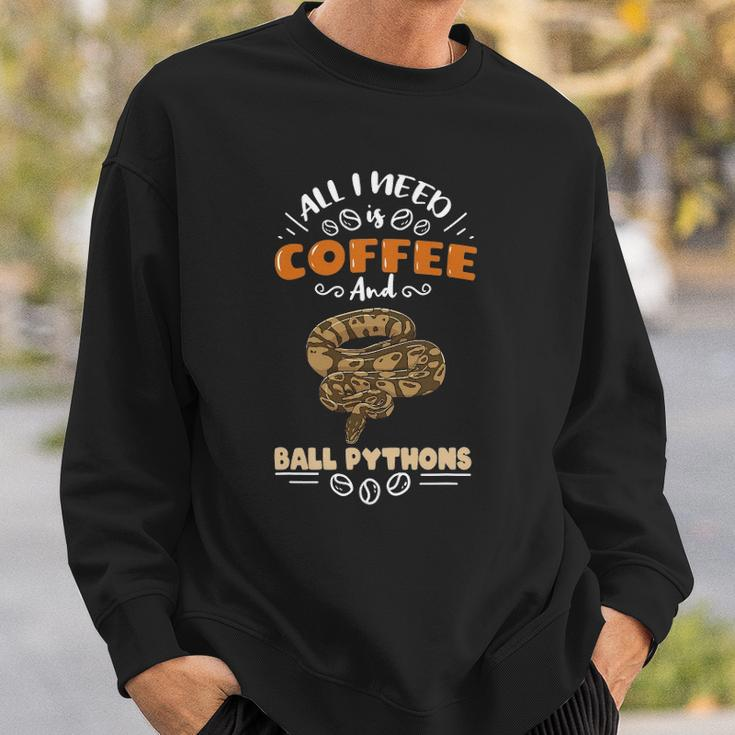 All I Need Is Coffee And Ball Pythons Sweatshirt Gifts for Him