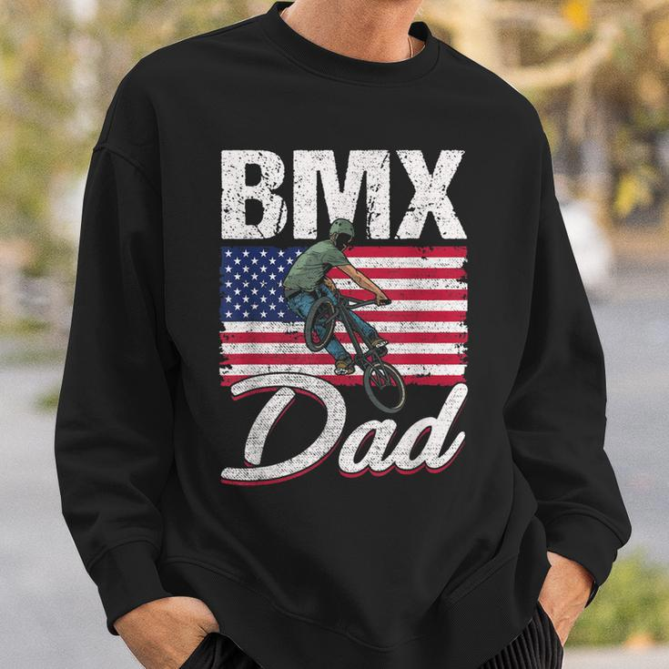 American Flag Bmx Dad Fathers Day Funny 4Th Of July Sweatshirt Gifts for Him