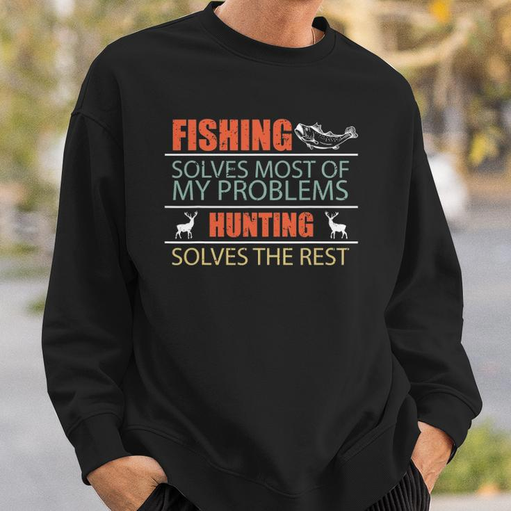 Angler Fish Fishing And Hunting Family Camping Sweatshirt Gifts for Him
