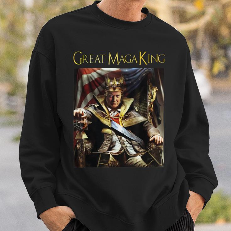 Anti Joe Biden Ultra Maga The Return Of The Great Maga King Sweatshirt Gifts for Him