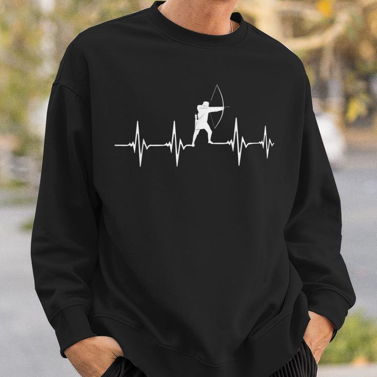 Archery Hearbeat Bow Hunting  Funny Gift Sweatshirt Gifts for Him