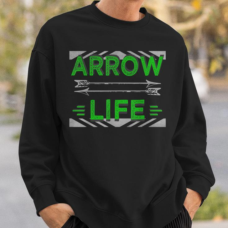 Arrow Life Archery Arrowhead Bow And Arrows Hunting Sweatshirt Gifts for Him