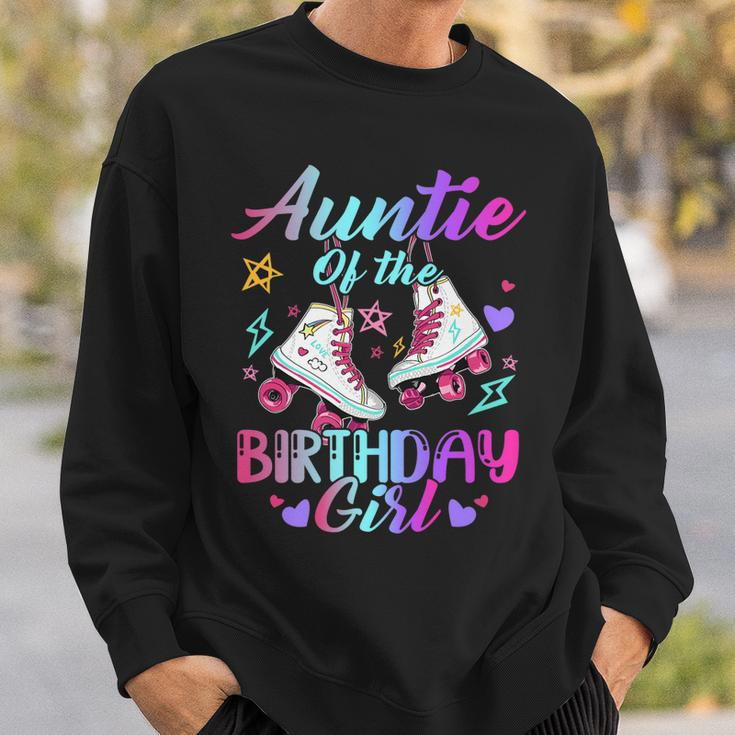Auntie Of The Birthday Girl Rolling Birthday Roller Skates Sweatshirt Gifts for Him