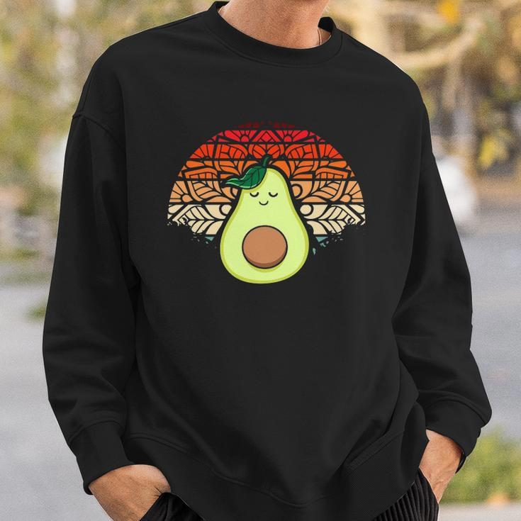 Avocado Yoga Pose Meditation Vegan Gift Meditation Sweatshirt Gifts for Him