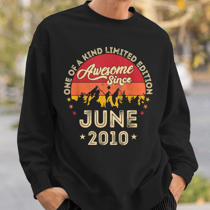 Awesome Since June 2010 Vintage 12Th Birthday V2 Sweatshirt Gifts for Him