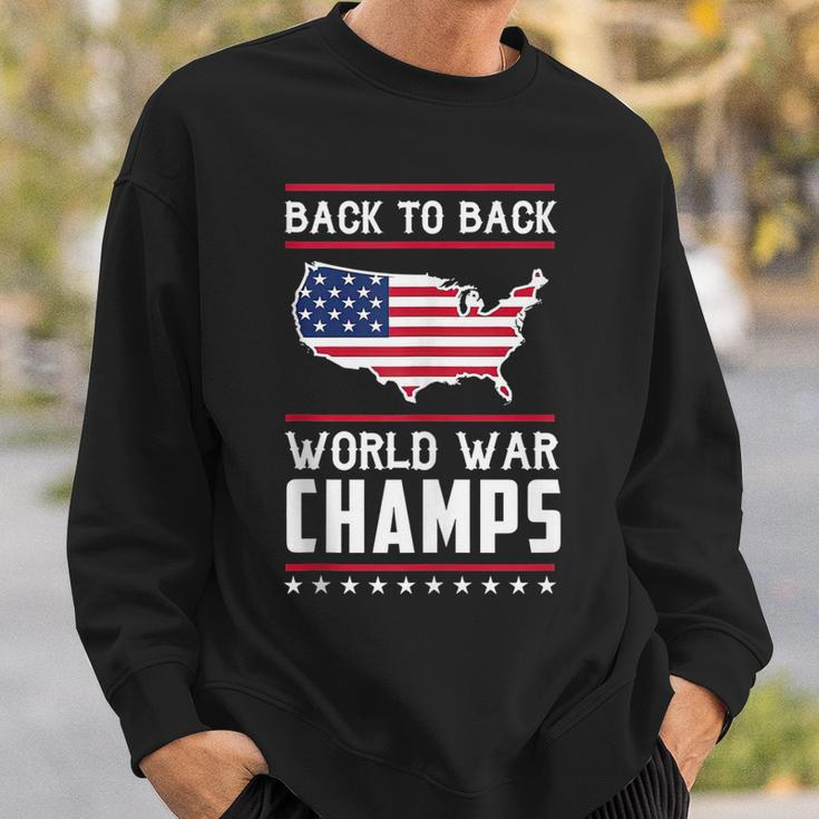 Back To Back Undefeated World War Champs Sweatshirt Gifts for Him
