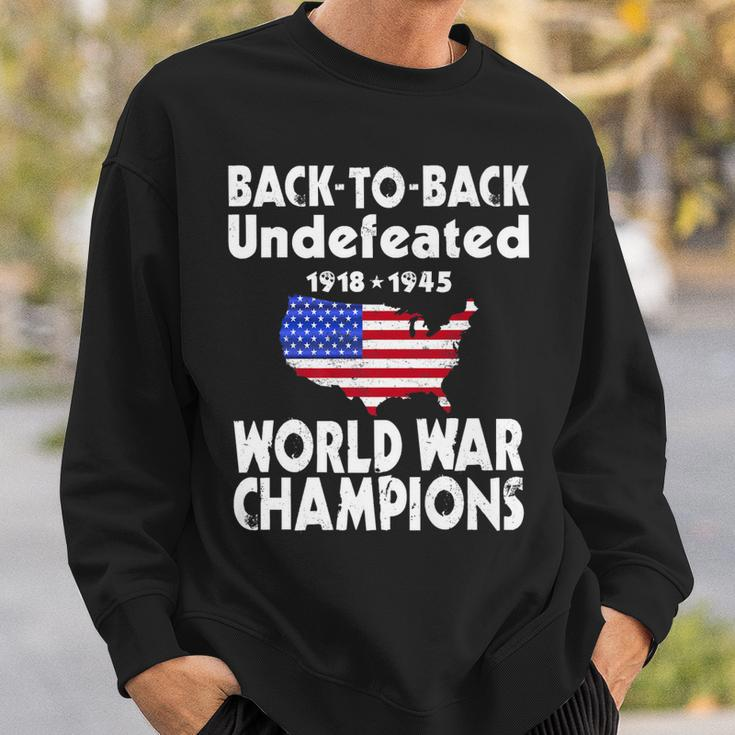 Back To Back Undefeated World War Champs Sweatshirt Gifts for Him