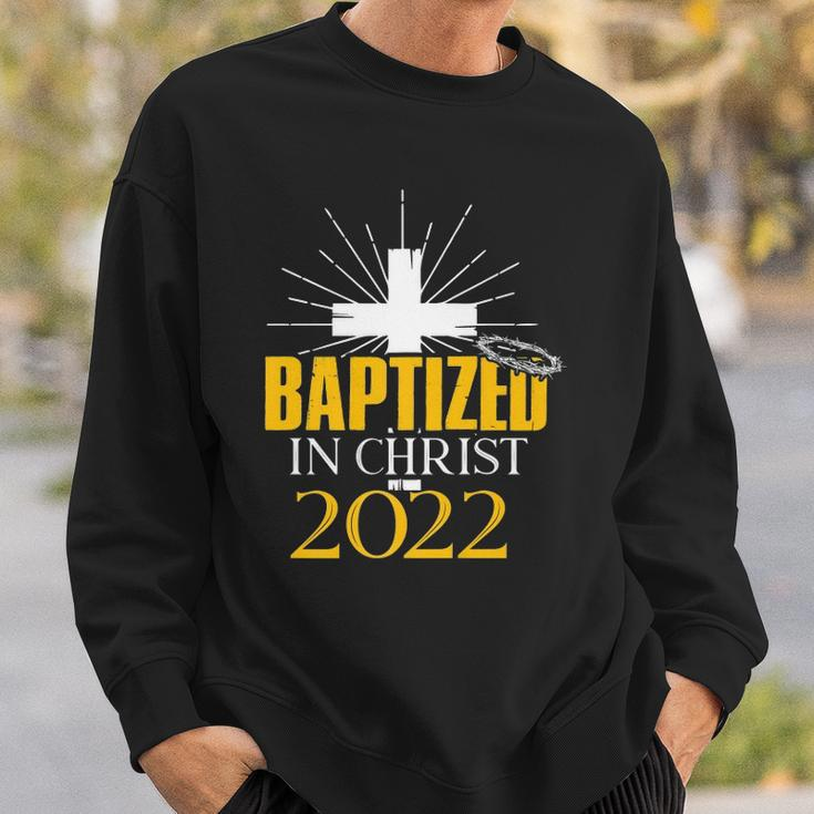 Baptized In Christ 2022 Christian Tee Baptism Faith Sweatshirt Gifts for Him