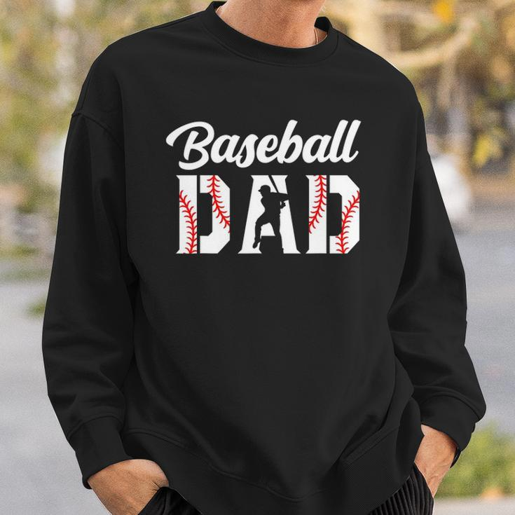 Baseball Dad Apparel - Dad Baseball Sweatshirt Gifts for Him