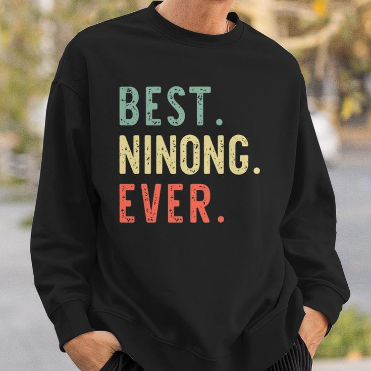 Best Ninong Ever Cool Funny Vintage Fathers Day Gift Sweatshirt Gifts for Him