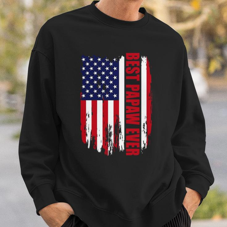 Best Papaw Ever Us Flag Patriotic 4Th Of July American Flag Sweatshirt Gifts for Him