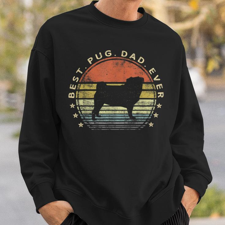 Best Pug Dad Ever Dog Lover S Pug Pet Owner Pappy Daddy Sweatshirt Gifts for Him