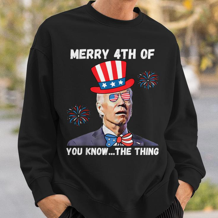 Biden Dazed Merry 4Th Of You Know The Thing 4Th Of July Sweatshirt Gifts for Him