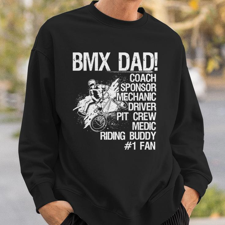 Bmx Dad Coach Sponsor Mechanic Driver On Back Classic Sweatshirt Gifts for Him