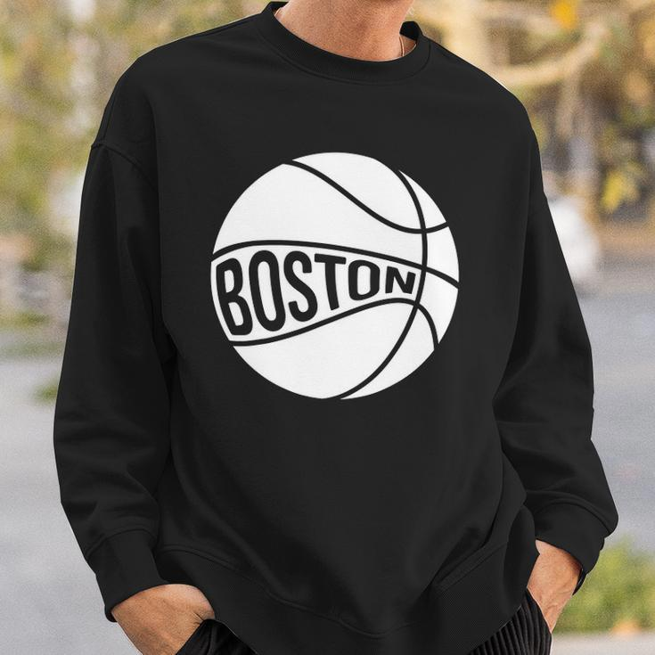 Boston Retro City Massachusetts State Basketball Sweatshirt Gifts for Him