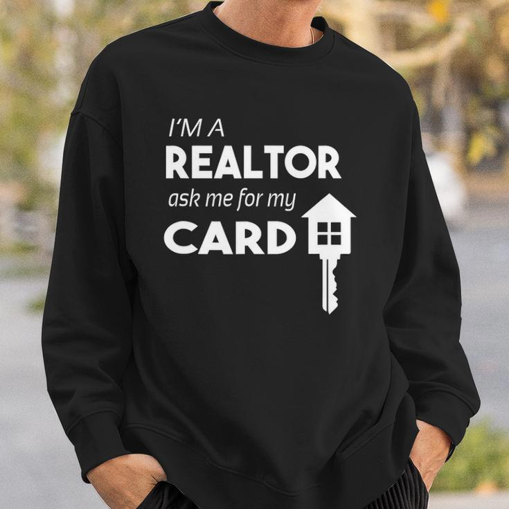 Business Card Realtor Real Estate S For Women Sweatshirt Gifts for Him
