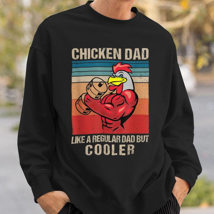 Chicken Chicken Chicken Dad Like A Regular Dad Farmer Poultry Father Day_ V8 Sweatshirt Gifts for Him