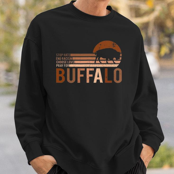 Choose Love Buffalo Stop Hate End Racism Choose Love Buffalo V2 Sweatshirt Gifts for Him