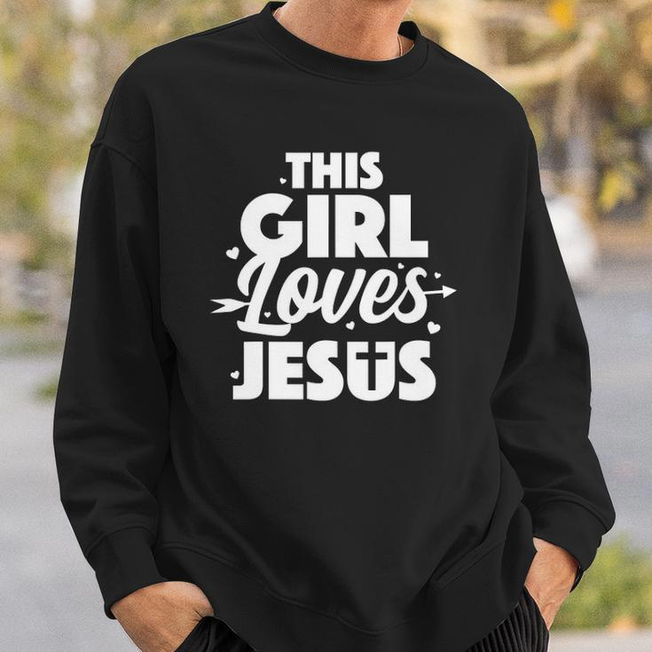 Cool Jesus Art For Girls Women Kids Jesus Christian Lover Sweatshirt Gifts for Him