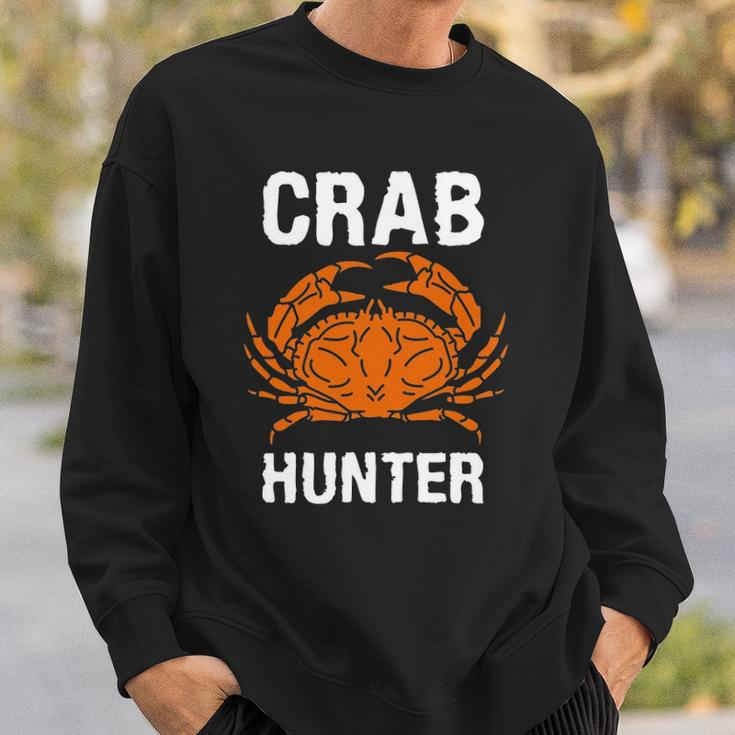 Crab Hunter Crab Lover Vintage Crab Sweatshirt Gifts for Him