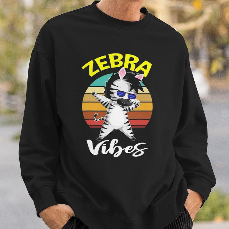 Dabbing Zebra Vibes Zoo Animal Gifts For Men Women Kids Sweatshirt Gifts for Him