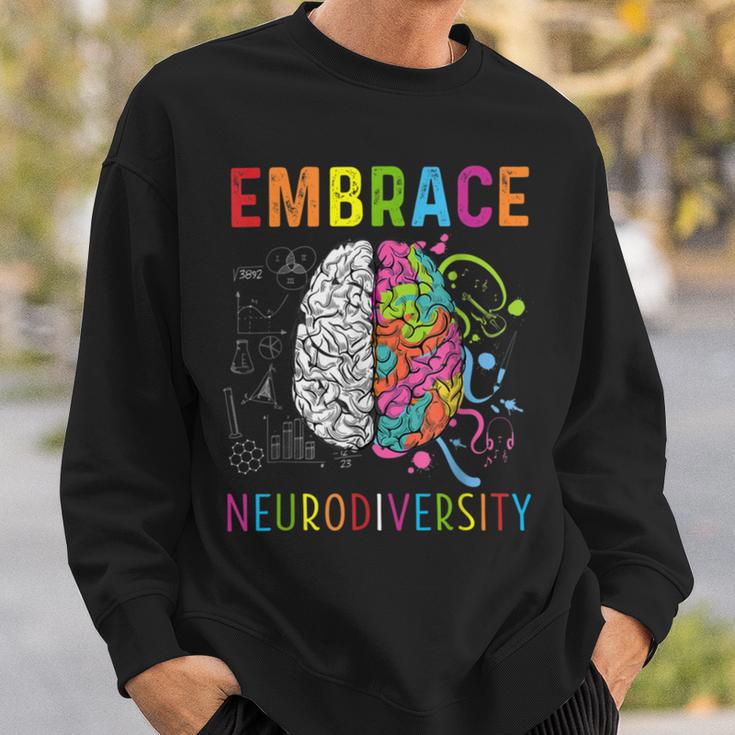 Embrace Neurodiversity V2 Sweatshirt Gifts for Him