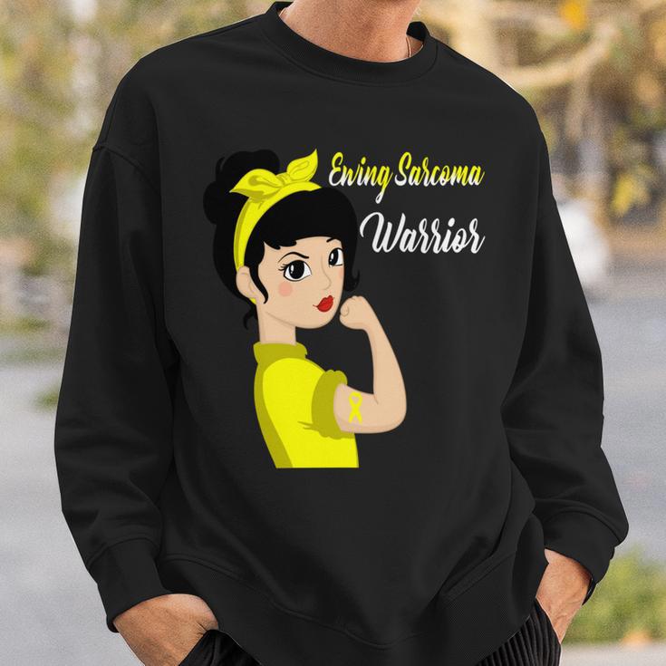 Ewings Sarcoma Warrior Strong Women Yellow Women Ewings Sarcoma Ewings Sarcoma Awareness Sweatshirt Gifts for Him