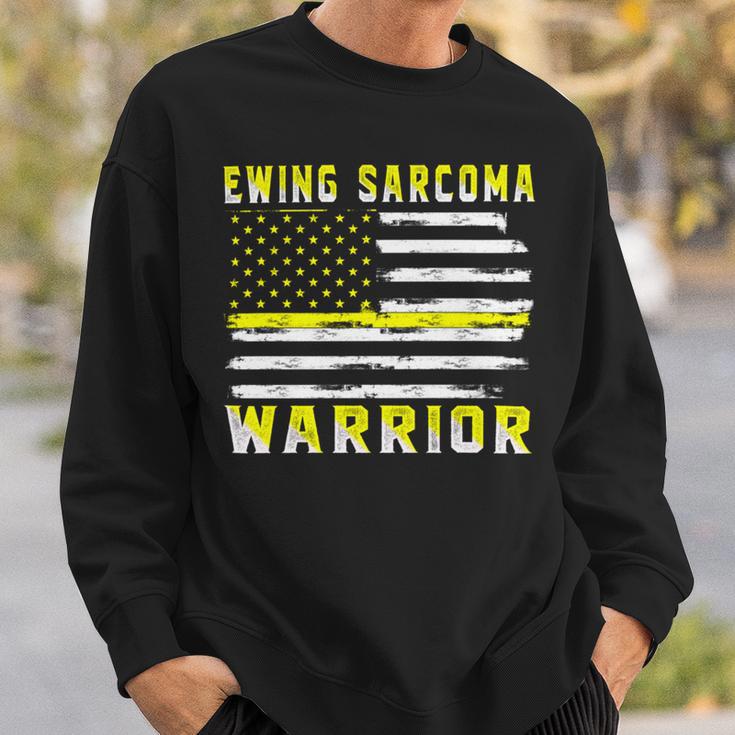 Ewings Sarcoma Warrior Usa Flag United States Flag Yellow Ribbon Ewings Sarcoma Ewings Sarcoma Awareness Sweatshirt Gifts for Him