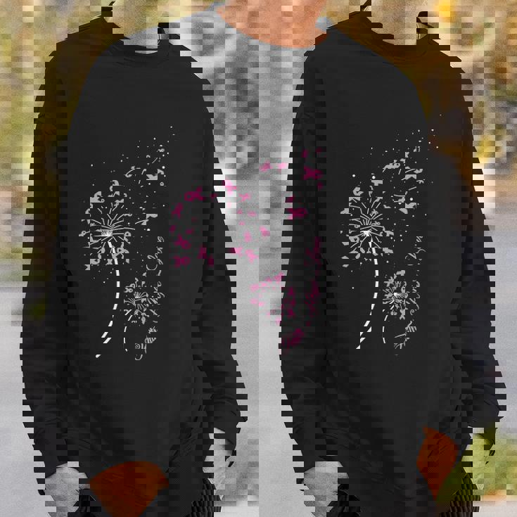 Faith Hope Love Breast Cancer Dandelion Flower Breast Cancer Sweatshirt Gifts for Him