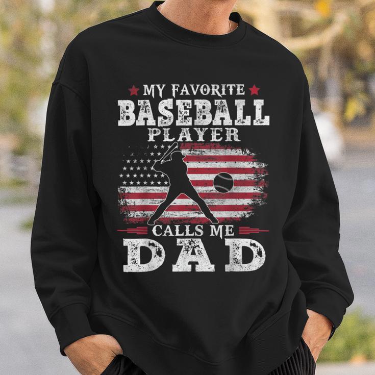 Favorite Baseball Player Calls Me Dad V2 Sweatshirt Gifts for Him