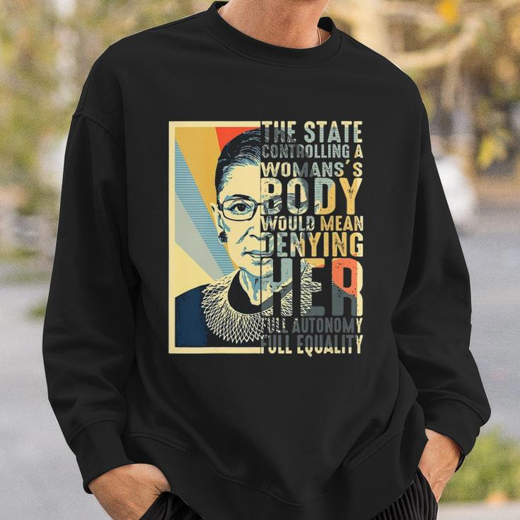 Feminist Ruth Bader Ginsburg Pro Choice My Body My Choice Sweatshirt Gifts for Him