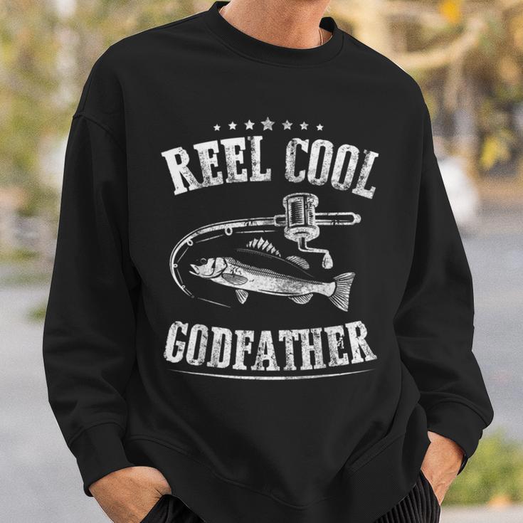 Fishing Reel Cool Godfather Sweatshirt Gifts for Him