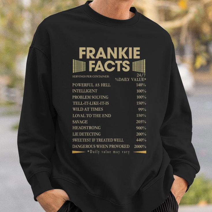 Frankie Name Gift Frankie Facts Sweatshirt Gifts for Him